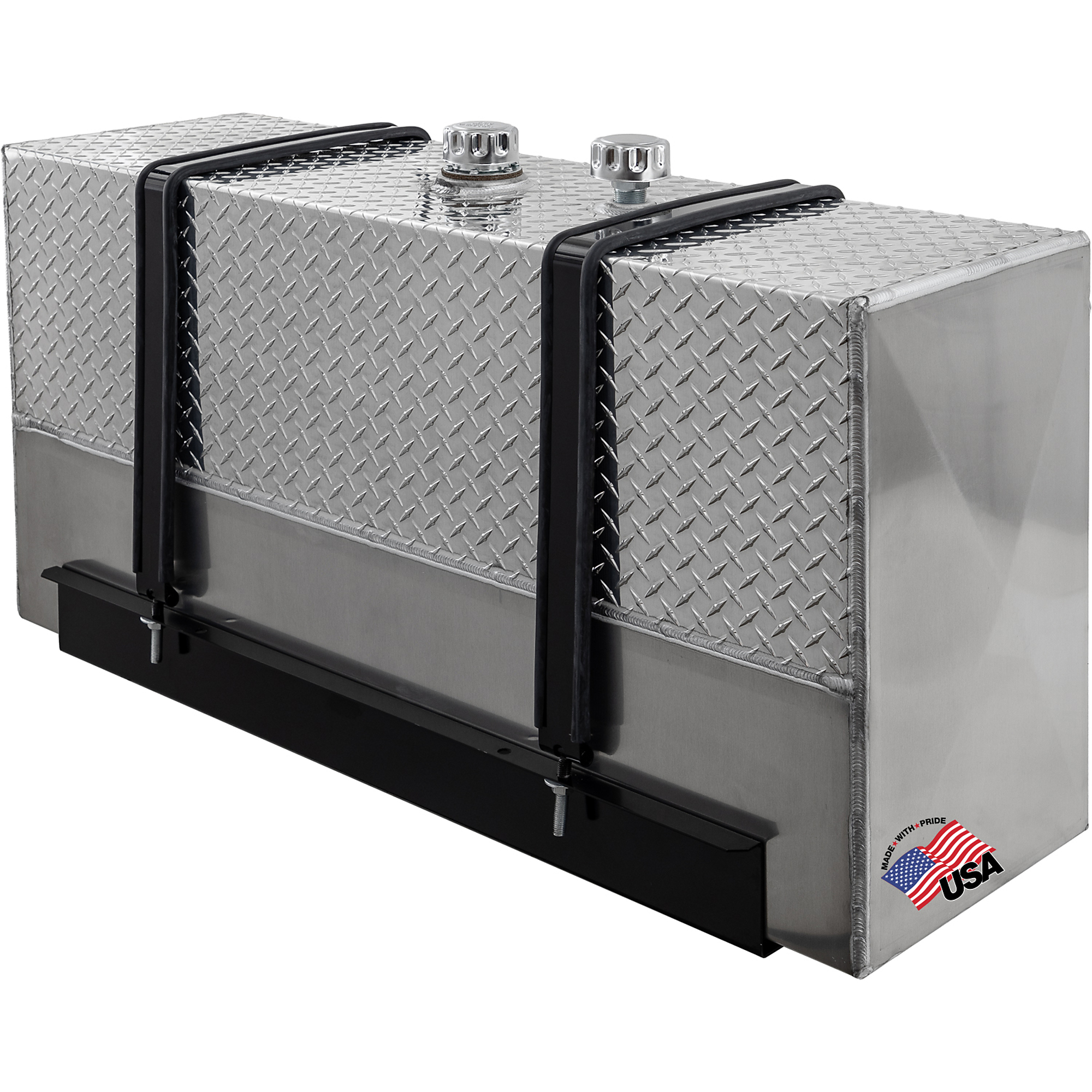 Buyers Products, 70 Gallon Upright Hydraulic Fluid Reservoir Tank, Capacity 70 Gal, Suction Port Size 2 in, Return Port Size Multiple in, Model# UR70A
